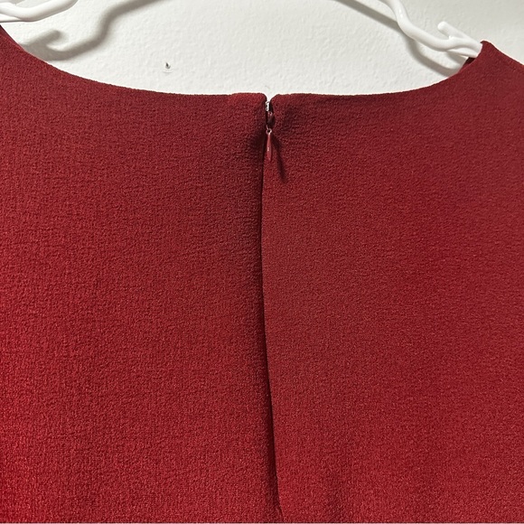 Charming Charlie Maroon Red Shift Dress Short Sleeve Women’s Size Large Girly - Picture 8 of 11